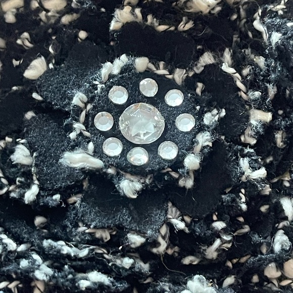 Liz Claiborne Black and White plaid Clutch with  Chanel vibes Y2K elegant classy - Picture 10 of 10